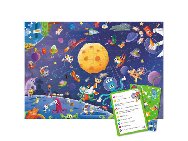 Пазл DoDo Шукай і знаходь Шалений космос, 100 елементів (300668) - Фото 3