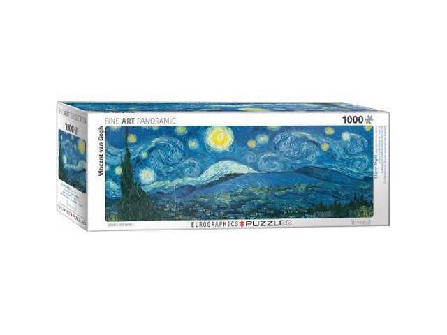 Пазл Eurographics Зоряна ніч. За мотивами Ван Гога, 1000 елементів панорамн (6010-5309) - Фото 1