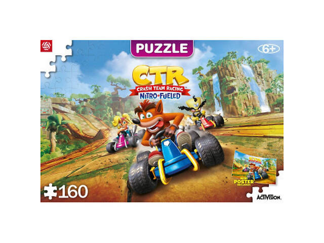 Пазл GoodLoot Crash Team Racing Nitro-Fueled 160 елементів (5908305240372) - Фото 2