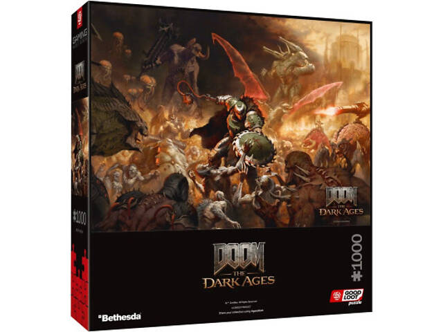 Пазл GoodLoot Doom Dark Ages Slayer`s Rage 1000 ел. (5908305249771) - Фото 5