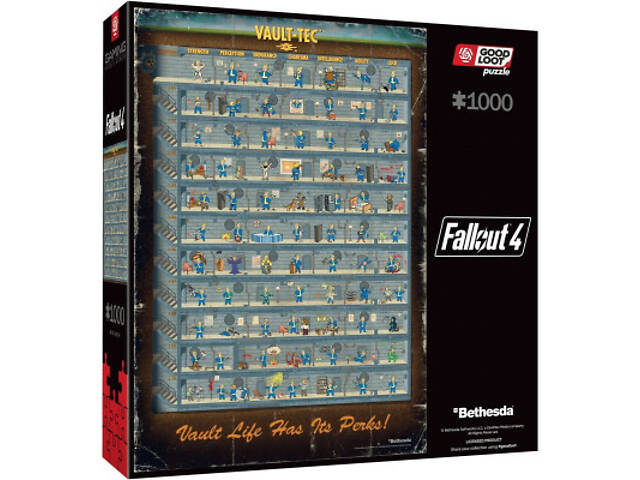 Пазл GoodLoot Fallout 4 Perk Poster Puzzles 1000 эл. (5908305247937) - Фото 7