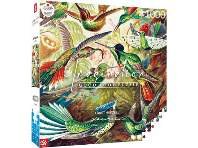 Пазл GoodLoot Imagination: Ernst Haeckel Hummingbirds/Kolibry 1000 елементів (5908305246794) - Фото 1
