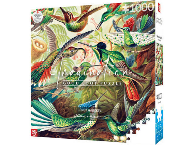 Пазл GoodLoot Imagination: Ernst Haeckel Hummingbirds/Kolibry 1000 елементів (5908305246794) - Фото 3