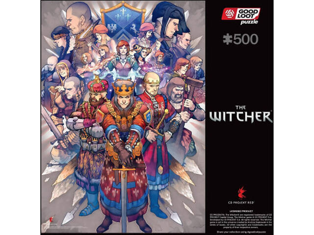 Пазл GoodLoot The Witcher Northern Realms 500 элементов (5908305246756) - Фото 5