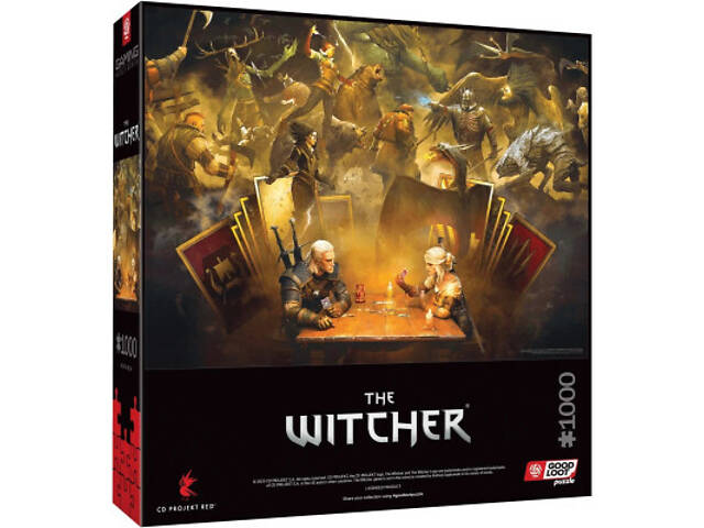 Пазл GoodLoot The Witcher Playing Gwent 1000 эл. (5908305249634) - Фото 7