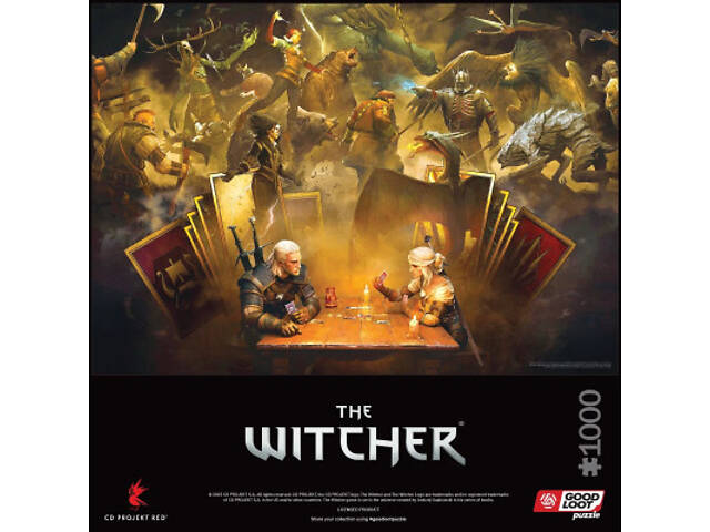 Пазл GoodLoot The Witcher Playing Gwent 1000 эл. (5908305249634) - Фото 8