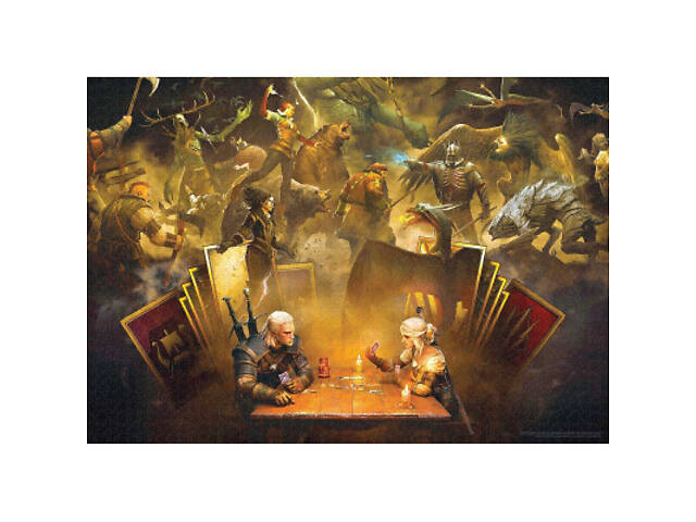 Пазл GoodLoot The Witcher Playing Gwent 1000 эл. (5908305249634) - Фото 9