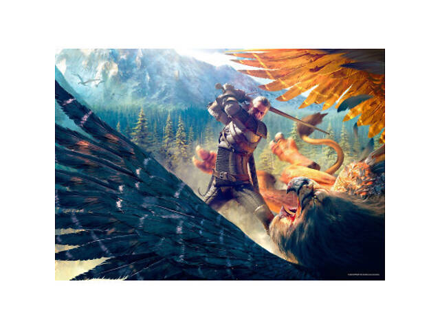 Пазл GoodLoot Witcher: Griffin Fight 1000 елементів (5908305231233) - Фото 2