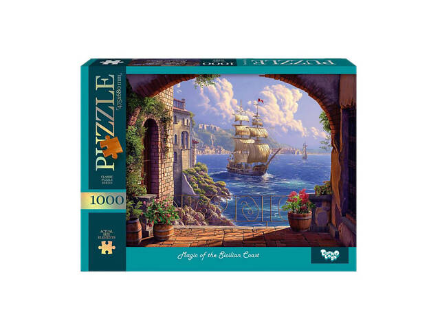 Пазл 'Магія Сицилійського узбережжя' C1000-13-02, 1000 елементів - Фото 1