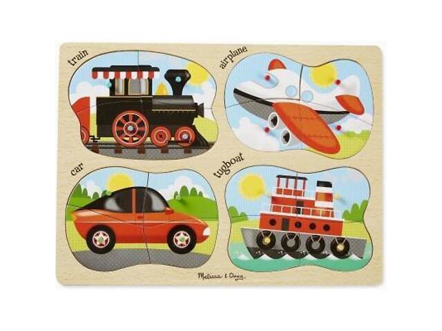 Пазл Melissa&Doug 4 в 1 Транспорт (MD9865) - Фото 1