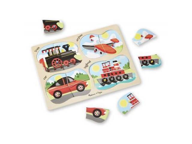 Пазл Melissa&Doug 4 в 1 Транспорт (MD9865) - Фото 2