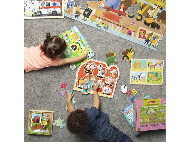 Пазл Melissa&Doug дерев'яний у футлярі 'Тварини' (MD31362) - Фото 4