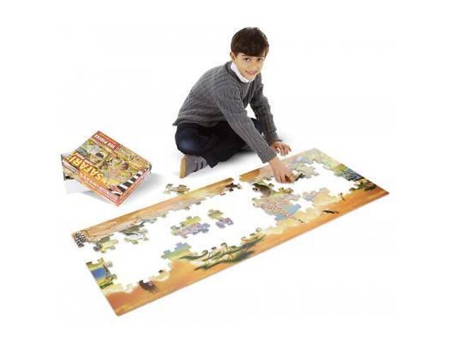 Пазл Melissa&Doug Мега 'Сафарі', 100 елементів (MD12873) - Фото 2