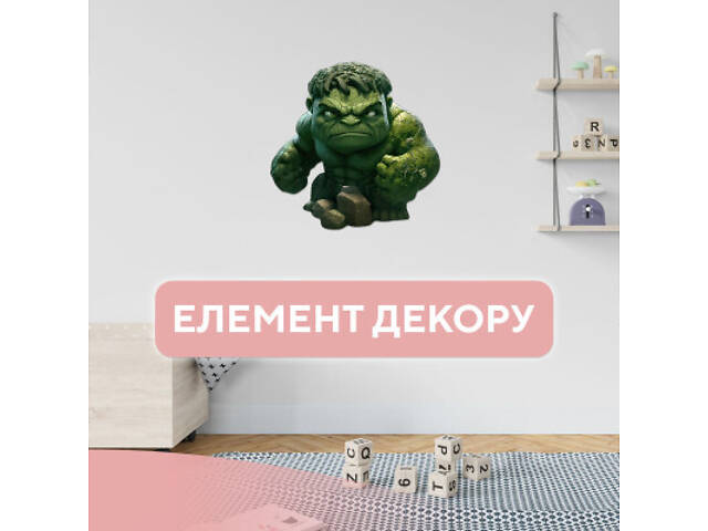 Пазл Ukropchik дерев'яний Супергерой Халк А4 в коробці з набором-рамкою (Hulk Superhero A4) - Фото 4