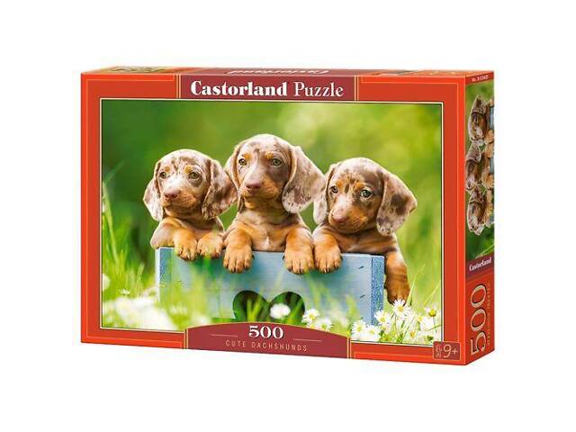 Пазлы Castorland Щенята таксы 500 элементов 47х33 см Разноцветный В-53605 - Фото 1