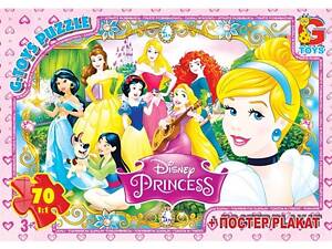 Пазлы G-Toys Принцеси Дісней PD74 70 деталей