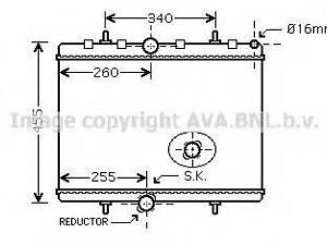 PEA2314 AVA Радіатор охолодження двигуна C8807JUMPYEXP D MT 06- (Ava) AVA QUALITY COOLING PEA2314 на FIAT SCUDO фургон (