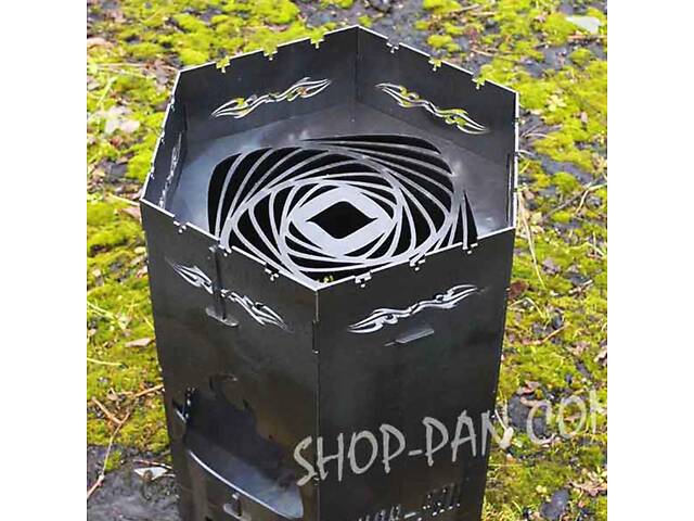 Піч для сковороди/кокла з прорізами для шампурів - Фото 1