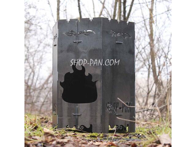 Піч для сковороди/кокла з прорізами для шампурів - Фото 2