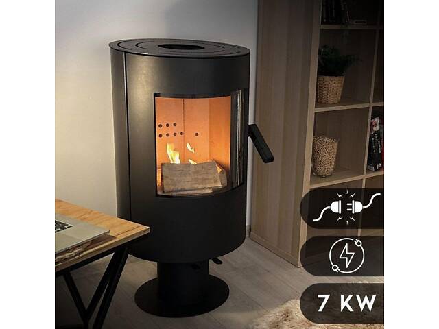 Печь-камин THUNDER Flame 7кВт - Фото 2