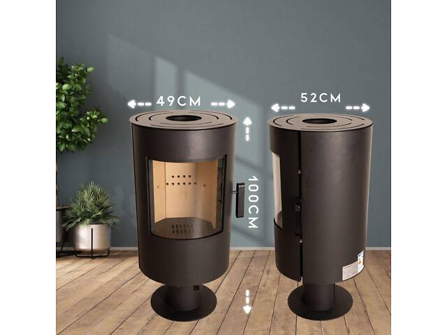 Печь-камин THUNDER Flame 7кВт - Фото 3