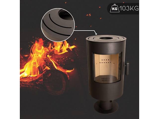 Печь-камин THUNDER Flame 7кВт - Фото 4