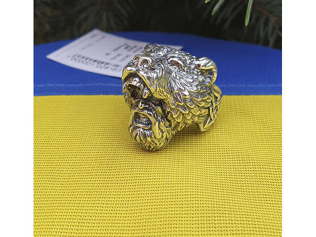 Печатка медведь Велеса Maxi Silver 8566 SE 22 - Фото 2