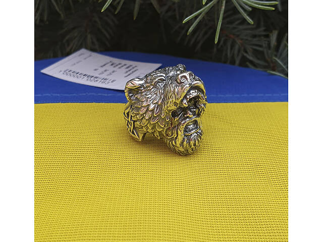 Печатка медведь Велеса Maxi Silver 8566 SE 22 - Фото 6