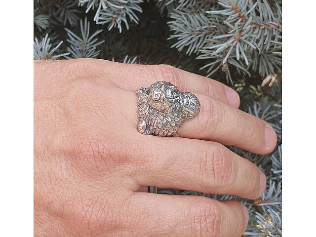 Печатка медведь Велеса Maxi Silver 8566 SE 22 - Фото 8