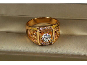 Печатка Xuping Jewelry Георг 18,19,20,21 золотиста love-shopping