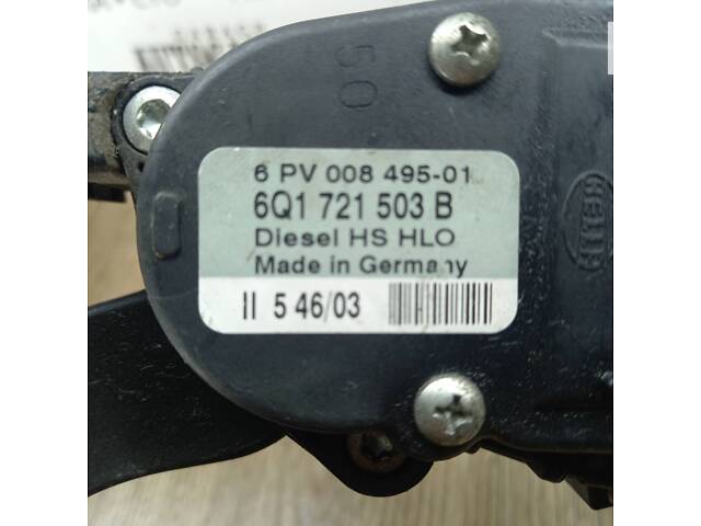 Педаль газу електр пластик Volkswagen Polo 1.4tdi 2001-2009 6Q1721503B