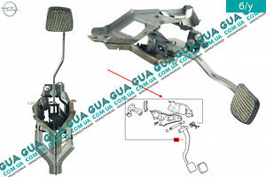 Педаль сцепления с кронштейном 90495676 Opel / ОПЕЛЬ VECTRA B 1995-2002 / ВЕКТРА Б 98-02