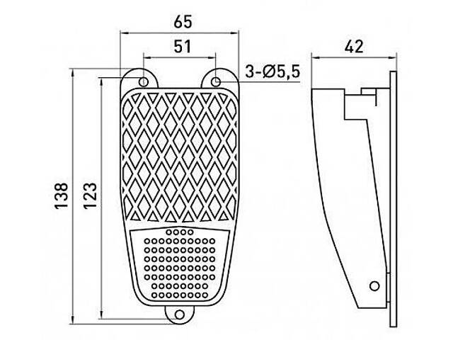 Ножний вимикач e.fs.02 металевий ENEXT [p0810152] - Фото 3