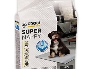 Підгузки для собак та тварин 60х60 см. 50 шт. Croci Super Nappy (Кроки Супер Неппи)