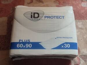 Пелюшки iD Expert Protect Plus одноразові поглинаючі, 60x90 см, 30 шт