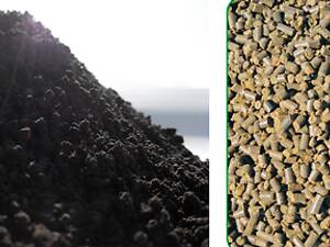 Пелета з лушпиння, пелета з дерева