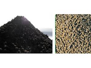 Пеллеты из чистой шелухи и пеллеты из дерева