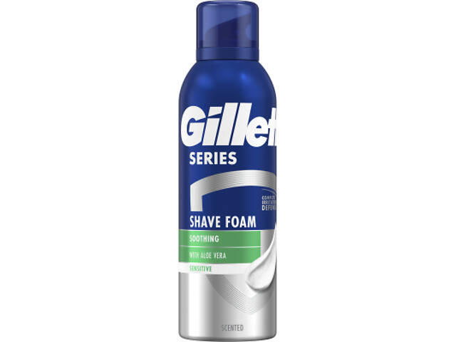 Піна для гоління Gillette Series Для чутливої шкіри з алое вера 200 мл (8001090870926) - Фото 2