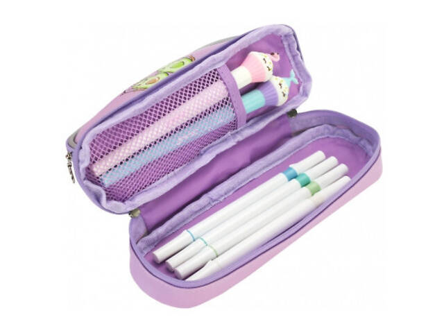 Пенал Cool For School 2 відділення лавандовий (CF87218) - Фото 2