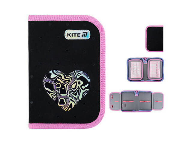 Пенал Kite 622 Love is, 1 відділення, 2 відвороти (K25-622-3) - Фото 1