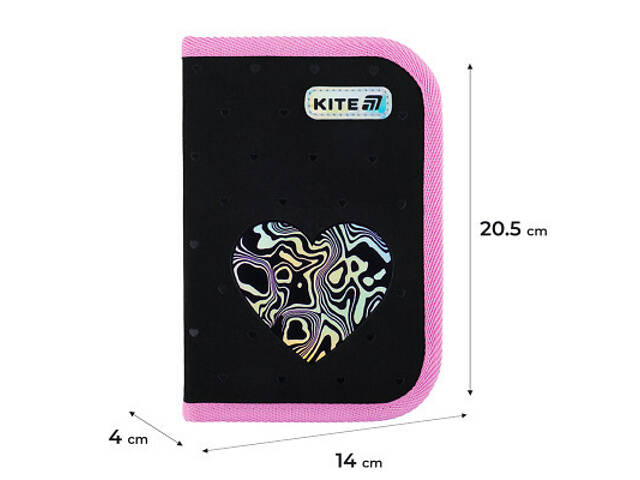 Пенал Kite 622 Love is, 1 відділення, 2 відвороти (K25-622-3) - Фото 2