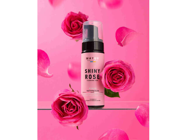 Пінка для вмивання Mayur для нормальної шкіри Роза 150 мл (4820189560661) - Фото 2