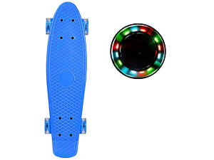 Пенни борд Penny Board SC20603 56*15 см колеса PU со светом, синий