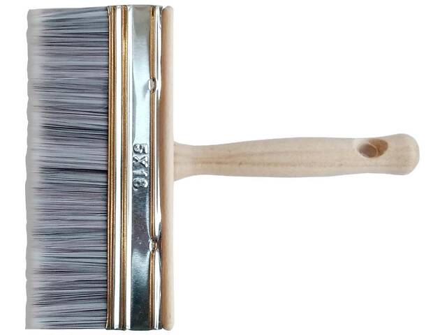 Кисть-макловица малярная восковая VIROK SUPER PROFI. b= 180 мм, h= 50 мм три вида щетины VR-19V707 - Фото 1