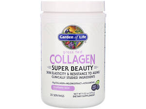 Пептиди колагену, Grass Fed Collagen, Garden of Life, чорниця асаї, 270 г