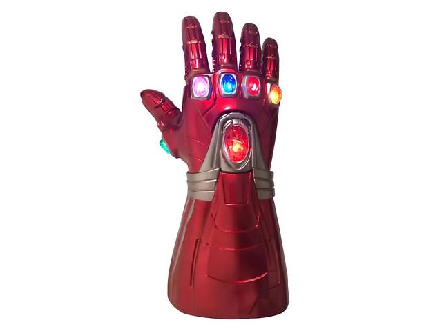 Рукавичка нескінченності Залізної людини 36 см, що світиться. Рукавичка Iron Man. Месники фінал - Фото 1
