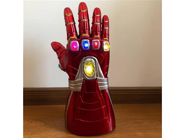 Рукавичка нескінченності Залізної людини 36 см, що світиться. Рукавичка Iron Man. Месники фінал - Фото 2