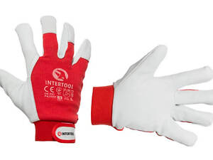 Рукавичка Intertool комбінована козяча шкіра з манжетом 10 ' (SP-0013)
