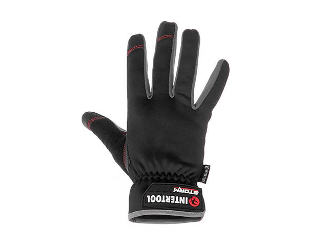 Рукавичка Intertool-Storm зі спандексу антиковзні Touchscreen 10' (SP-0182) - Фото 2
