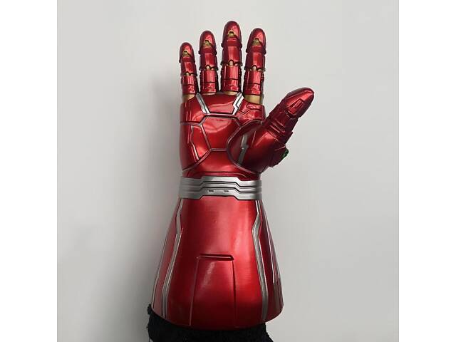 Світлова рукавиця Залізної людини 30 см — дитяча рукавичка Iron Man з фільму «Месники: Завершення» - Фото 5